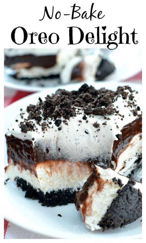 this savory no bake oreo delight has 5 distinctly decadent layers to please any dessert lover