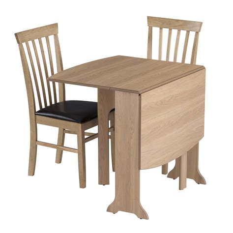 Drop Leaf Table Heatproof Folding Dining Kitchen Gateleg Seats 6 D End