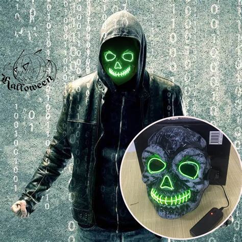 Led Light Mask Up Funny Mask From The Purge Election Year Great For