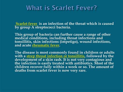 ppt scarlet fever causes symptoms treatment and prevention powerpoint presentation id 8008648