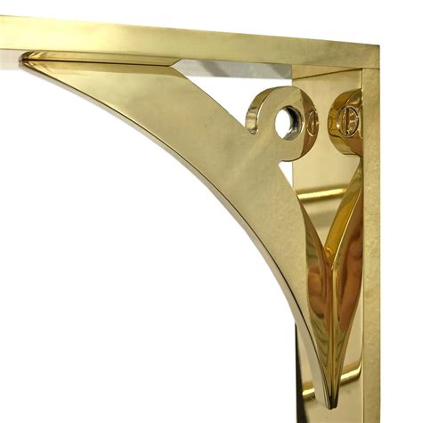 Decorative Handmade Solid Brass Wall Mounted Shelving Bracket