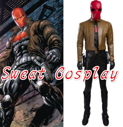 High Quality Batman Jason Todd Costume Red Hood Cosplay Costume In