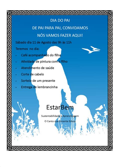 Olha que legal essas dicas para decoração para dia dos pais na escola. CEI INÁCIO MONTEIRO: CONVITE - DIA DOS PAIS