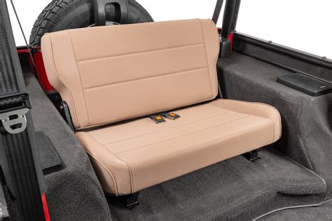 Rugged Ridge Fold Tumble Vinyl Rear Seat For Jeep Cj Wrangler