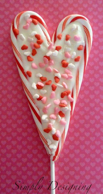 Candy Cane Hearts Valentines Food Candy Cane Lollipops Valentine Candy