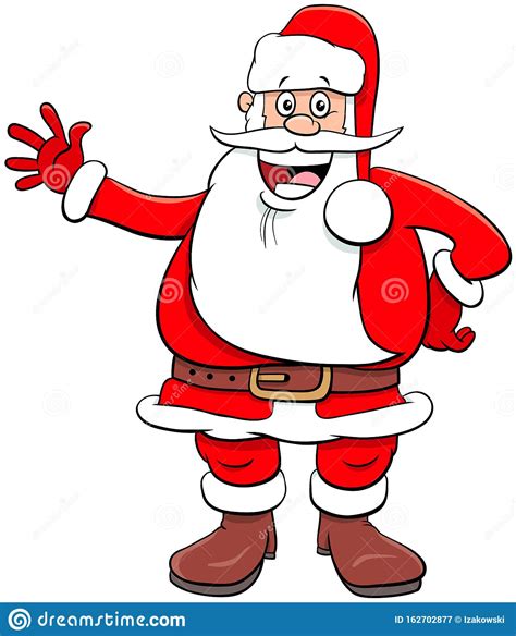 El Divertido Personaje De Caricatura De Santa Claus En Navidad Ilustración Del Vector