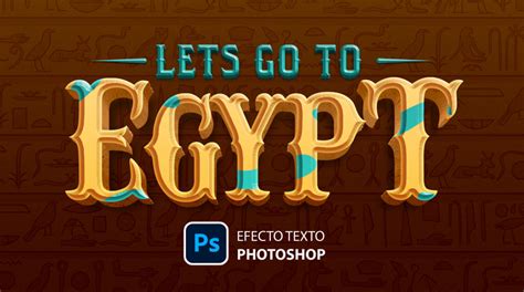 Efecto De Texto Egipcio En Photoshop Aprende Facil