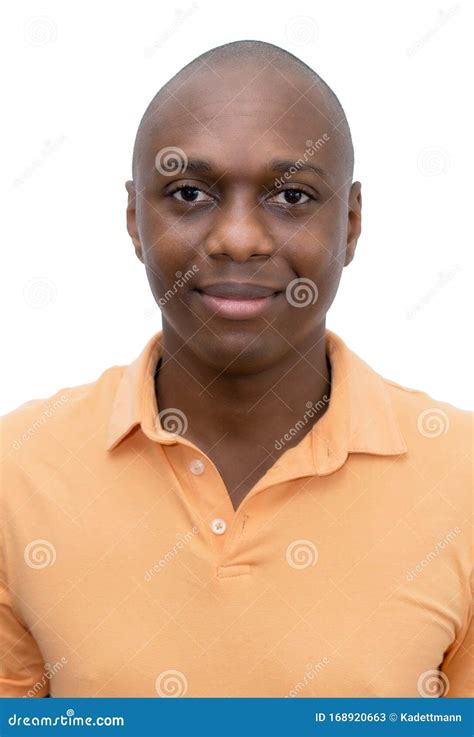 Passport Photo Of African American Mature Adult Man Stock Image Image