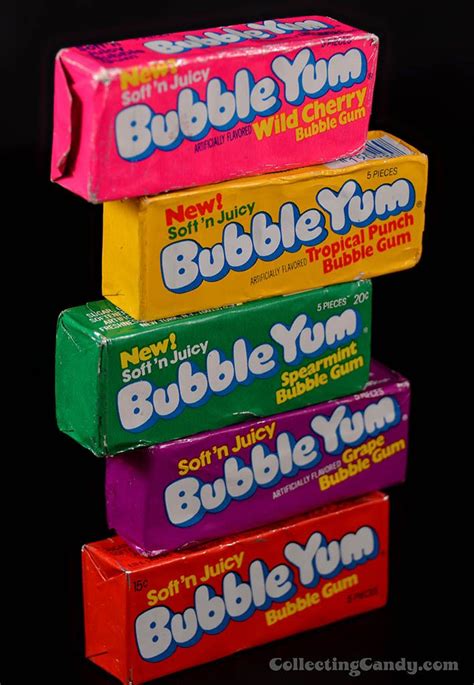 Cc1970s Bubble Yum Bubblegum Packs Stacked 708×1024 With Images