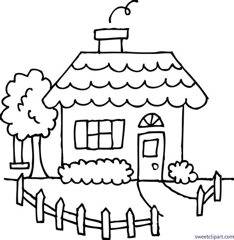 House Line Drawing Clip Art At Explore Collection