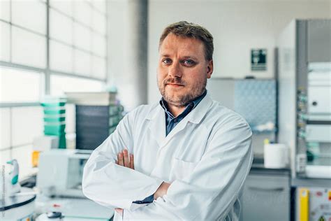Corporate Portrait Of A Biologist In A Professional Laboratory By