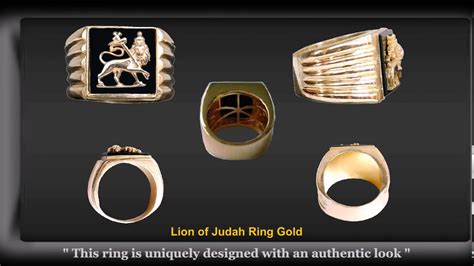 Handcrafted in solid 18 karat gold. Lion of Judah Ring - YouTube