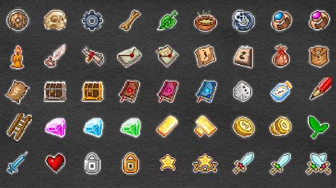 Pixel Art Icon Pack Rpg 2d Icons Unity Asset Store Ph
