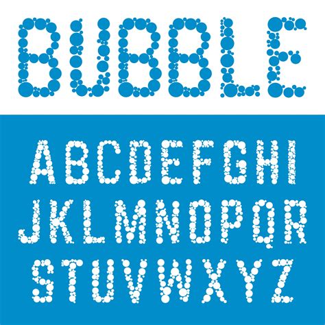 Alphabet bubble font template. - Download Free Vectors, Clipart ...