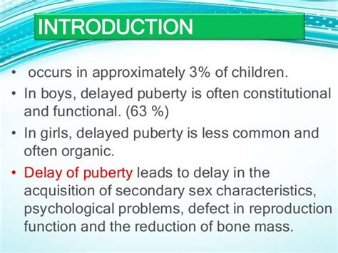 Delayed Puberty Ppt