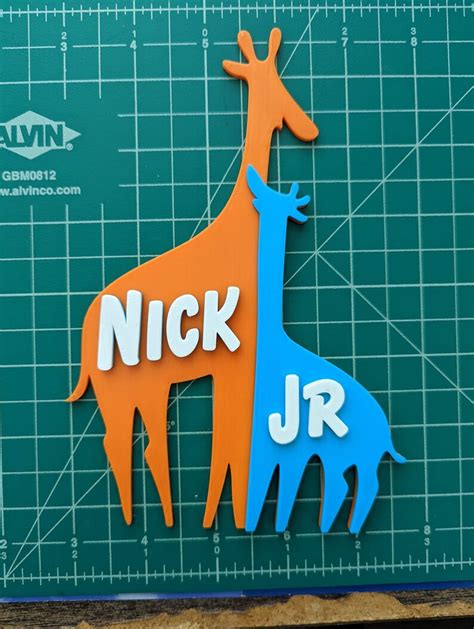 Nick Jr 3d Printed Art Animal Logo Shelf Stand Wall Display Etsy India