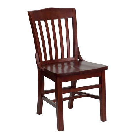 Restaurant dining wooden chair, wooden folding dining chair. Mahogany Wood Dining Chair BFDH-7992MBK-TDR ...