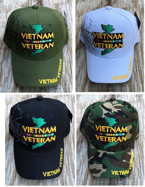 Vietnam War Veteran Ball Cap Uscg Usaf Us Army Navy Vet Four Etsy