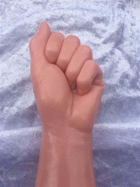 Realistic Extra Large Fist Clenched Fist Silicone Dildo Huge Etsy