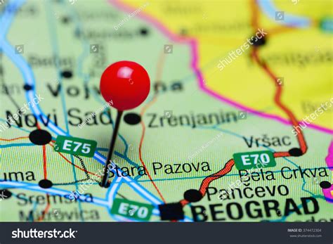 Stara Pazova Pinned On Map Serbia Stock Photo 374472304 Shutterstock