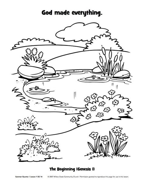God Created The Earth Coloring Pages Ryan Fritzs Coloring Pages