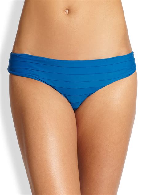 Lyst Mikoh Swimwear Banded Bikini Bottom In Blue