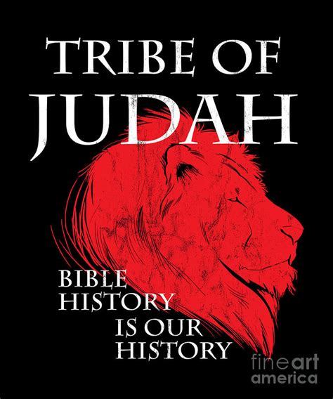 Tribe Of Judah Bible History Is Our History Hebrew Print Drawing By