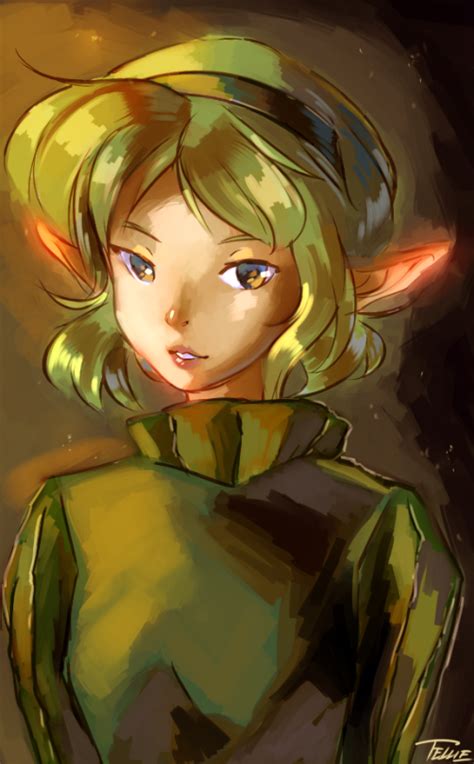 Saria Fanart By Tellie Tale Found On Tumblr Legend Of Zelda Zelda