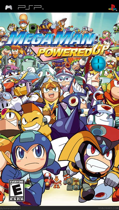 Mega Man Powered Up Psp Box Art Cover By Froman12