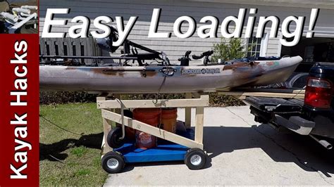 Diy Kayak Cart Load Kayak On A Pickup Truck Youtube