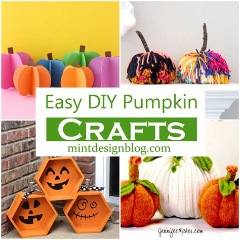 15 Easy Diy Pumpkin Crafts For Fall And Halloween Mint Design Blog