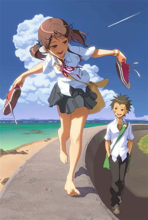 Illustration Anime Summer Anime School Girl Anime Art
