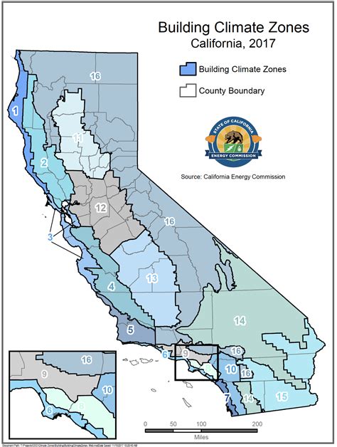 California Climate Zone Map Us States On Map