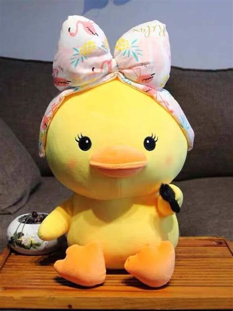 Giant Makeup Duck Plushie Kawaii Soft Stuffed Animal Plush Etsy