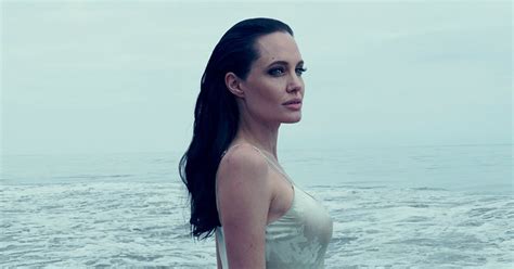 Angelina Jolie Wears Wet White Dress For Vogue Looks Sexier Than Ever Toofab Com