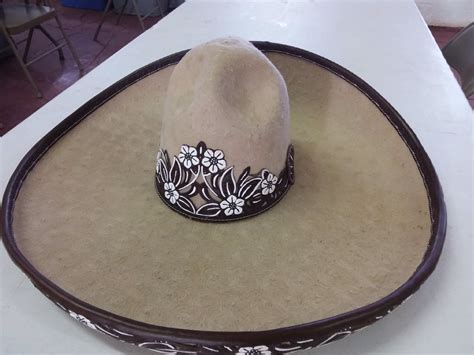 Sombrero Charro De Lana Color Beich Charro Hats 58 Mex 7 14 American