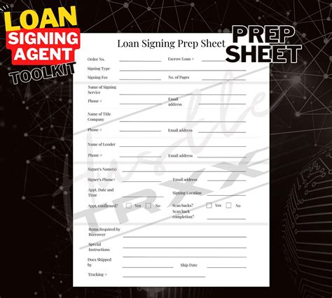Printable Loan Signing Agent Toolkit Notarial Certificates Loan Signing