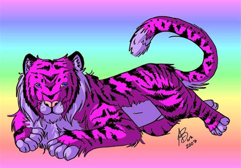 Rainbow Tiger By Zevnen On Deviantart