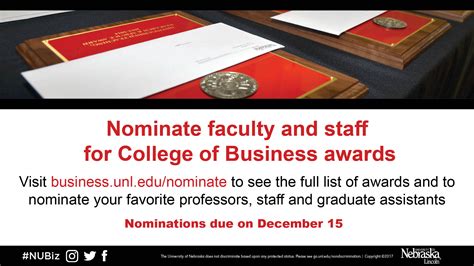 Call For Cob Faculty And Staff Award Nominations Announce