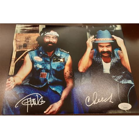 Cheech Marin And Tommy Chong Signed 8x10 Photo Jsa Coa Pristine Auction