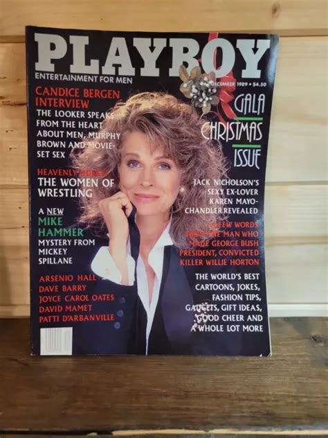 PLAYBOY MAGAZINE ISSUE December 1989 Playmate Petra Verkaik Candice