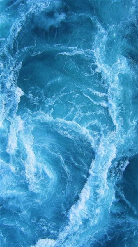 Swirling Blue Ocean Waves Iphone 8 Wallpaper Download Iphone