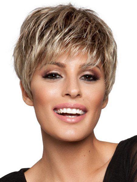 38 Off Sparkle Blonde Mixed Brown Capless Spiffy Short Side Bang Synthetic Wig For Women