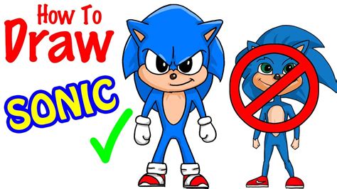 How To Draw Sonic The Hedgehog Art For Kids Hub Art F