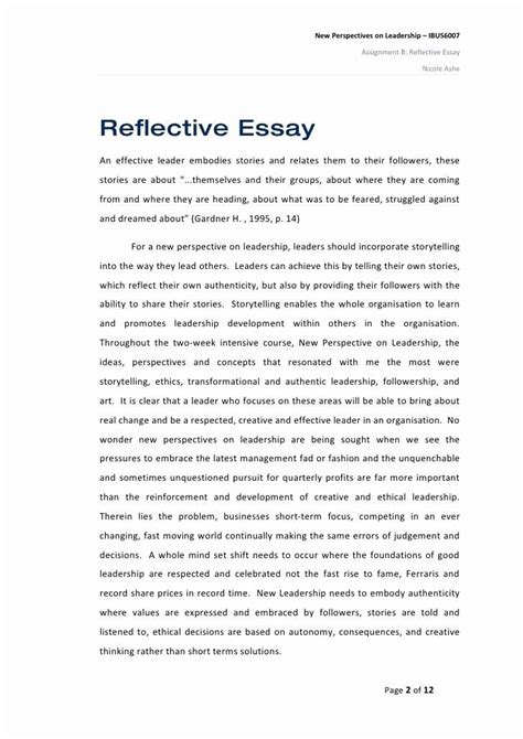 So let's get started.before moving ahead, understand what a reflection paper. Reflective Essay Conclusion Example Elegant Reflection ...