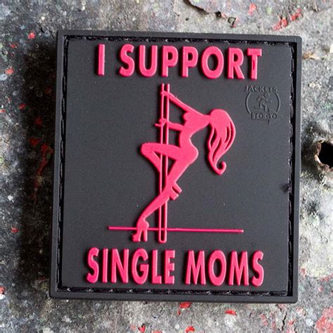 Patch I Support Single Moms Rubber Blackmedic Actionshopno Stort Utvalg