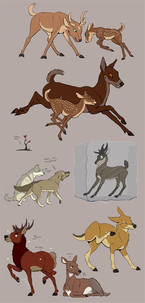 Deer Comic Doodles By Silverdragon76 On Deviantart