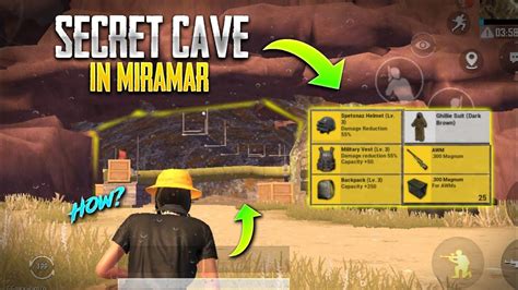 Pubg Mobile New Map Miramar 20 Secret Cave Location Secret Bunker