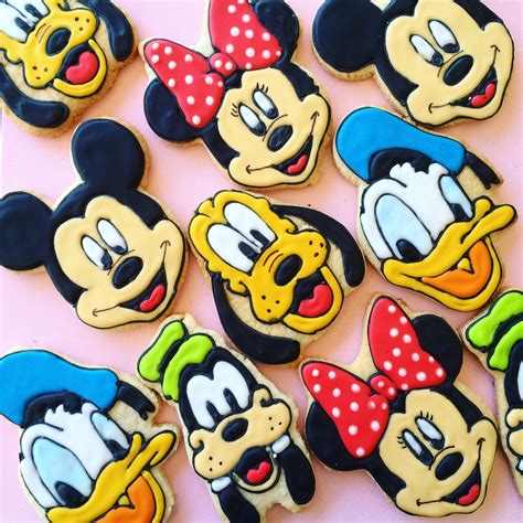 Disney Inspired Decorated Sugar Cookies Mickey Mouse Minnie