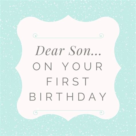 First, you will always be my little boy. Today is your first birthday! How is this even possible? Everyone told me that this year would ...